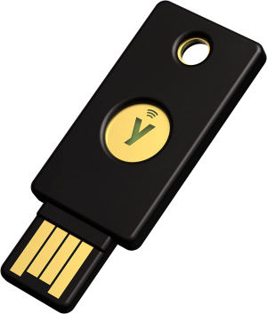 Yubico – Yubikey 5 NFC – Two Factor Authentication USB and NFC Security Key, Fits USB-A Ports and Works with Supported NFC Mobile Devices – Protect Your Online Accounts with More than a Password