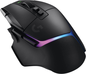 Logitech G502 X plus Lightspeed RGB Gaming Mouse – Black – LIGHTFORCE Hybrid Switches, LIGHTSYNC RGB, Hero 25K Gaming Sensor, Compatible with PC