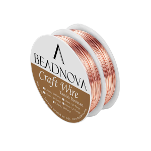 BEADNOVA Copper Wire Jewelry Wire Tarnish Resistant for Jewelry Making (Copper, 26 Guage 20M)