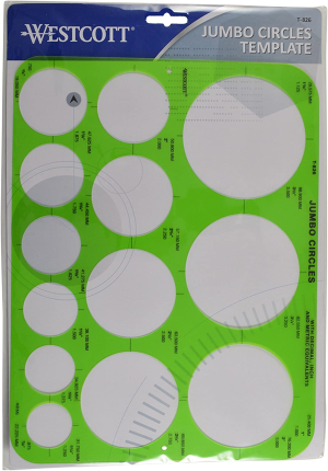 Westcott Circles Template, Jumbo