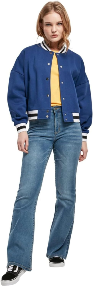 Urban Classics Women’S Ladies Oversized College Jacket Cardigan Sweater