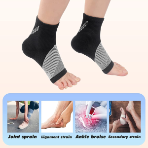 H HOME-MART Plantar Fasciitis Socks with Arch Support, Foot Care Compression Sleeve, Eases Swelling & Heel Spurs, Ankle Brace Support, Increases Circulation