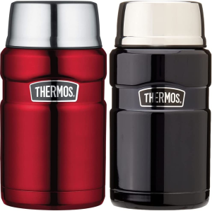 Thermos Stainless King Vacuum Insulated Food Jar, 710Ml, Midnight Blue, SK3020MBAUS & Stainless King Vacuum Insulated Food Jar, 470Ml, Midnight Blue, SK3000MBAUS