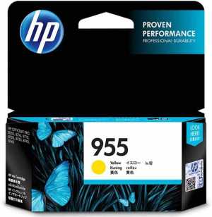 HP 955 Genuine Original Yellow Ink Printer Cartridge Works with HP Officejet 7000, 8000 Series – L0S57AA