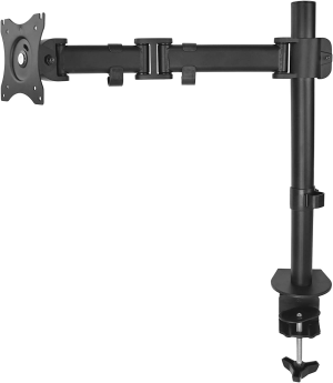 VIVO Single Monitor Desk Mount, Fully Adjustable Stand for 1 LCD Screen up to 32 Inches, Ultra Wide Screens up to 38 Inches, 22 Lbs Capacity, STAND-V001M