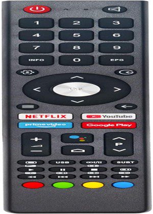 GCBLTV02ADBBT Replacement Voice Remote Fit for CHIQ TV GCBLTVC1GBBT GCBLTVC1GBBT-C2 GCBLTVC1GBBT-C5 GCBLTVC1GBBT-C6 GCBLTVC1GBBT-CHANGHONG with Shortcut Keys Netflix Youtube Promevideo Googleplay