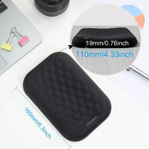 VAYDEER Ergonomic Wrist Rest Pad Armrest Pad Elbow Rest Pad, Prevent Hands Becoming ‘Mouse Hand’ Relieve Elbow Pain Computer Armrest Arm Wrist Rest Support Mouse Pad for Desk(6.3X4.3X0.76Inches Black)