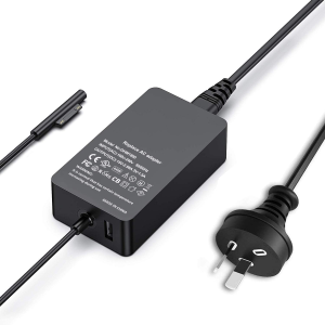 Surface Pro Charger Surface Laptop Charger 65W 15V 4A Power Supply Compatible Microsoft Surface Pro7/6/5/4/3/X Surface Laptop1/2/3 Surface Go1/2 Surface Book 1/2 with 5V USB Charging Port