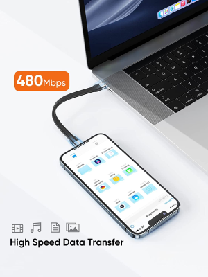 Short USB C to Lightning Cable 0.5FT, [Apple Mfi Certified] USB C Iphone Cable Power Delivery Fast Charging Cord Compatible with Iphone 14 Pro/14/13/13 Pro/12/12Pro/11/X/Xs/Xr/8, Airpods Pro, Carplay