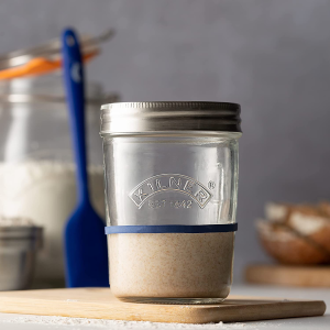 Kilner Sourdough Starter Set, 350 Ml Capacity, Clear