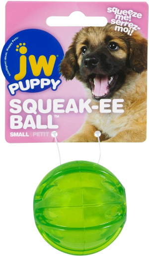 JW Pet Play Place Squeaky Ball, Multicolor, Small (43605)