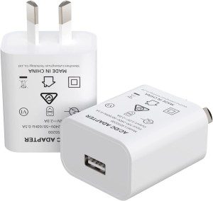 USB Wall Charger BOLUX-JS. USB Wall Plug 5V 2A AC Power Adapter Compatible with Iphone,Pad,Tablet,Kindle and More (White 2Pack)