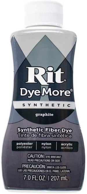 Synthetic Rit Dye More Liquid Fabric Dye – Wide Selection of Colors – 7 Ounces – Frost Gray