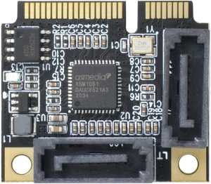 Xiwai Mini PCI-E PCI Express to SATA 3.0 Dual Ports Adapter Converter Hard Drive Extension Card