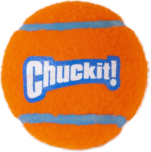 Chuckit! 74023 Tennis Ball, Medium, 2.5″, 2 Pack, Orange/Blue