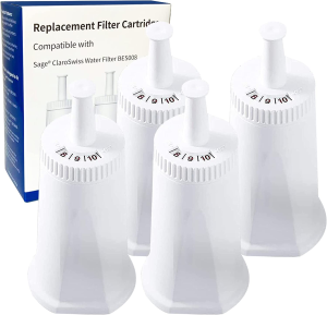 Replacement Water Filter for Breville Sage Oracle Touch,Barista,Claro Swiss,Bes008,Bes920,Bes878,Bes880,Bes980,Bes990 Espresso Coffee Machine,Part #BES008WHT0NUC1-4 Pack