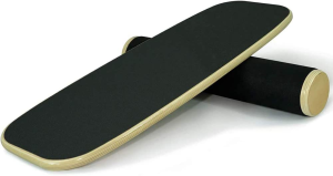 Bloodyrippa Wooden Balance Board Trainer with Adjustable Stoppers, Wobble Roller for Balance Stability and Fitness