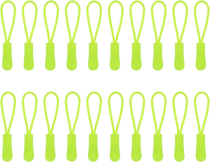 TORMEN Zipper Pulls Zipper Extension Nylon Cord Zipper ?Tag Replacement for Clothes Suitable for Backpacks, Jackets, Suitcases, Wallets, Handbags(20 Pcs Gray)