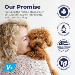 Glandex Dog Wipes for Pets Cleansing & Deodorizing Gland Hygienic Wipe​S for Dogs & Cats with Vitamin E, Skin Conditioners and Aloe – by Vetnique Labs (75Ct)