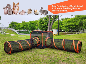 Portable Cat Playpen Outdoor Enclosures -6 in 1 Folding Play Tent Tunnel Cube Compound Pet House for Cat Puppy Dog Rabbit