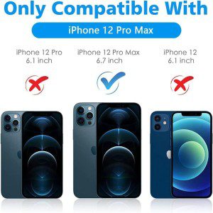 T Tersely Camera Lens Protector for Iphone 12 Pro Max, [3 Pack] 9H Ultra-Thin Transparent Camera Lens Protective Tempered Glass Protector Film (Iphone 12 Pro Max)