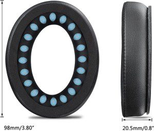 Solowit Professional Cooling-Gel Earpads Cushions for Bose Headphones, Replacement Ear Pads for Bose Quietcomfort 15 QC15 QC25 QC2 Qc35/Ae2 Ae2I Ae2W/Soundtrue & Soundlink Around-Ear & Around-Ear II (Blue&Black)