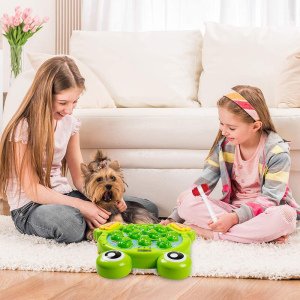 Interactive Whack a Frog Game, Learning, Active, Early Developmental Toy, Fun 2, 3, 4, 5, 6, 7, 8 Years Old Kids, Toddlers, Boys, Girls,2 Hammers Included