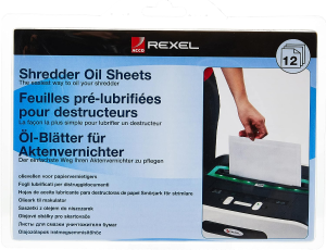 REXEL 2101949 Shredder Oil,Sheets PK20