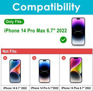 (2 Pack) Procase Iphone Privacy Screen Protector for Iphone 14 Pro Max 2022, 9H anti Spy Dark Tempered Glass Screen Film Guard for Iphone 14 Pro Max 6.7 Inch 2022, Case Friendly Bubble Free