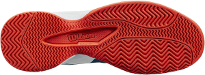 WILSON Junior Rush Pro Quicklace Tennis Shoe, Blue Coral/White/Fiesta, Size 2