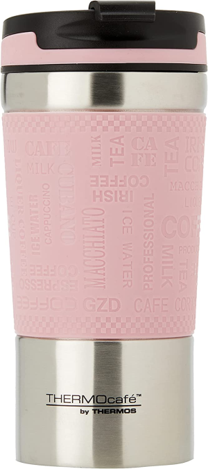 Thermocafe by Thermos Vacuum Insulated Travel Cup, 350Ml, Pink, HV350PK6AUS