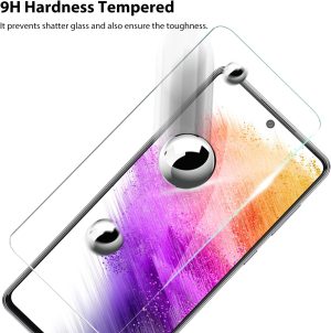 ZUSLAB Galaxy A73 5G Screen Protector Tempered Glass Case Friendly 9H Hardness for Samsung – Clear