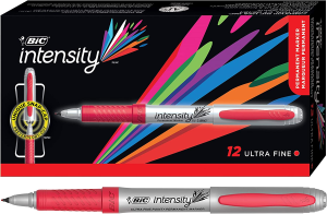 BIC Intensity Fashion Permanent Markers, Fine Point, Assorted