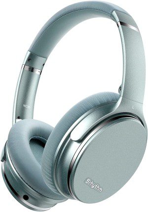 Srhythm NC35 Noise Cancelling Headphones Wireless Bluetooth 5.3, Fast Charge Over-Ear Lightweight Headset with Microphones,Mega Bass 50+ Hours’ Playtime