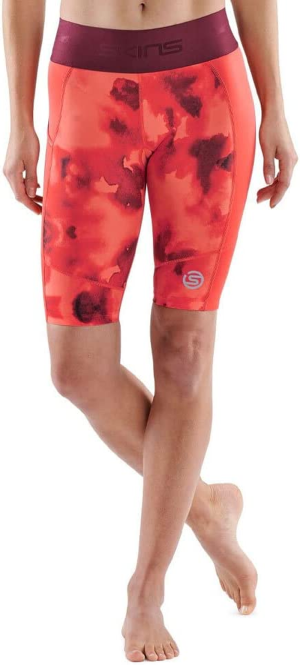 Skins Compression Series 3 Womens L Half Tights Activewear/Training Spark Camo