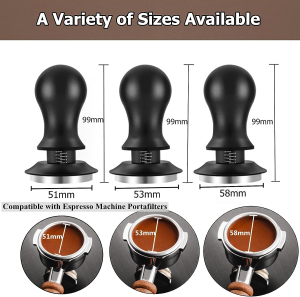 YOZOTI 53.3Mm Espresso Coffee Tamper,Premium Calibrated Espresso Tamper 30Lb Coffee Tamper with Spring Loaded,100% Stainless Steel Ground Tamper for Barista Home Coffee Espresso Accessories