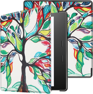 T Tersely Slimshell Case Cover for All-New Kindle Oasis (10Th Generation, 2019 Release and 9Th Generation, 2017 Release), Smart Shell Cover with Auto Sleep/Wake for Amazon Kindle Oasis 7 Inch (Trees)