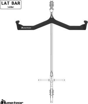 Meteor Cable Pulley Attachment-Cable Pulley Accessories-Exercise Machine Accessories, LAT Pull-Down, V-Grip, Tricep Grip, LAT Pull-Down (Set and Individual Piece)