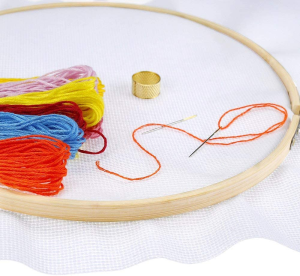 Caydo 12 Pieces 4 Inch round Embroidery Hoop Bulk Wholesale Bamboo Circle Cross Stitch Hoop Ring