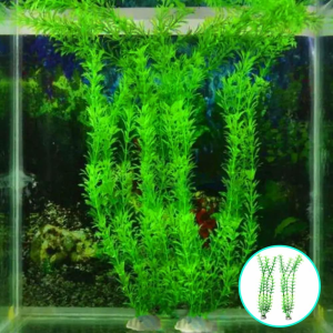 16 PCS Artificial Seaweed Water Plants for Aquarium,Danzix Plastic Fish Tank Plant Decorations for Household and Office Aquarium,1.58Inch-11.82Inch