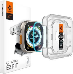 SPIGEN EZ Fit Glas.Tr Slim Screen Protector Designed for Apple Watch Ultra 2/149Mm 9H Tempered Glass Screen Protector [2-Pack] – Clear