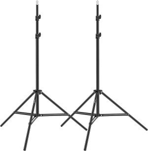 Neewer Two Aluminum Photo/Video Tripod Light Stands for Studio Kits, Lights, Softboxes-6.23 Feet/ 190CM