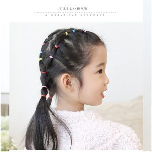 2000pcs Elastic Rubber Hair Ties Hair Band Ropes Women’s Ponytail Holder Small Baby Toddler Rubber Bands Elastic Multi Color for Kids Girls Hair Value Pack (#2)