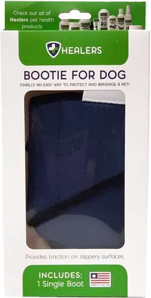 Healers Petcare Medical Dog Bootie, Single Unit – Blue