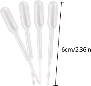 TORMEN Cylindrical Liquid Dropper Pasteur Pipettes for Cupcakes, Strawberry, Chocolates,Whiskey,Alcohol,Syrups,Sodas (0.2Ml,12 Pcs)