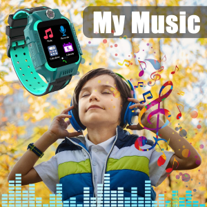 Smart Watch Phone Kids – Children Smartwatch Boys Girls with SOS Need 2G SIM to Call, 14 Puzzle Games Music MP3 MP4 HD Selfie Camera Calculator Alarms Timer Pedometer for Boys Girls Students,Blue