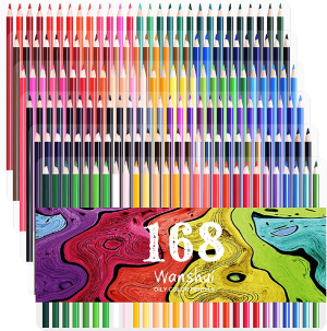 72 Watercolor Pencils Set – Premium Artist Lead 72 Vibrant Colors No Duplicates Pre-Sharpened Colored Pencils Ideal for Coloring, Blending and Layering, Sketching, Crafting