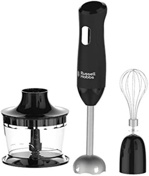 Russell Hobbs RHSM5BLK, Desire Hand Blender, Dishwasher Safe and Detachable Parts, 2 Speeds and Pulse, Multi-Functional, Matte Black