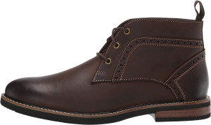 Nunn Bush Men’S Ozark Plain Toe Chukka Boot with KORE Comfort Technology, Brown Crazy Horse, 10.5