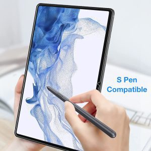 [3 Pack] MEZON Ultra Clear Film Screen Protector for Samsung Galaxy Tab S9+ (12.4″), Tab S8+, Tab S7+, Tab S7 FE – Case and Pencil Friendly (Galaxy Tab S9+, Clear)